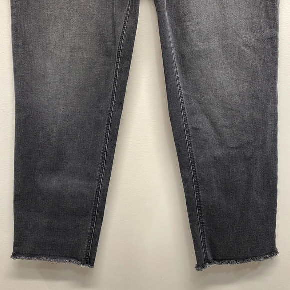 NWOT Cato C Est. 1946 Hi Rise Denim Jeans Black Raw Hem 12 - Picture 3 of 16